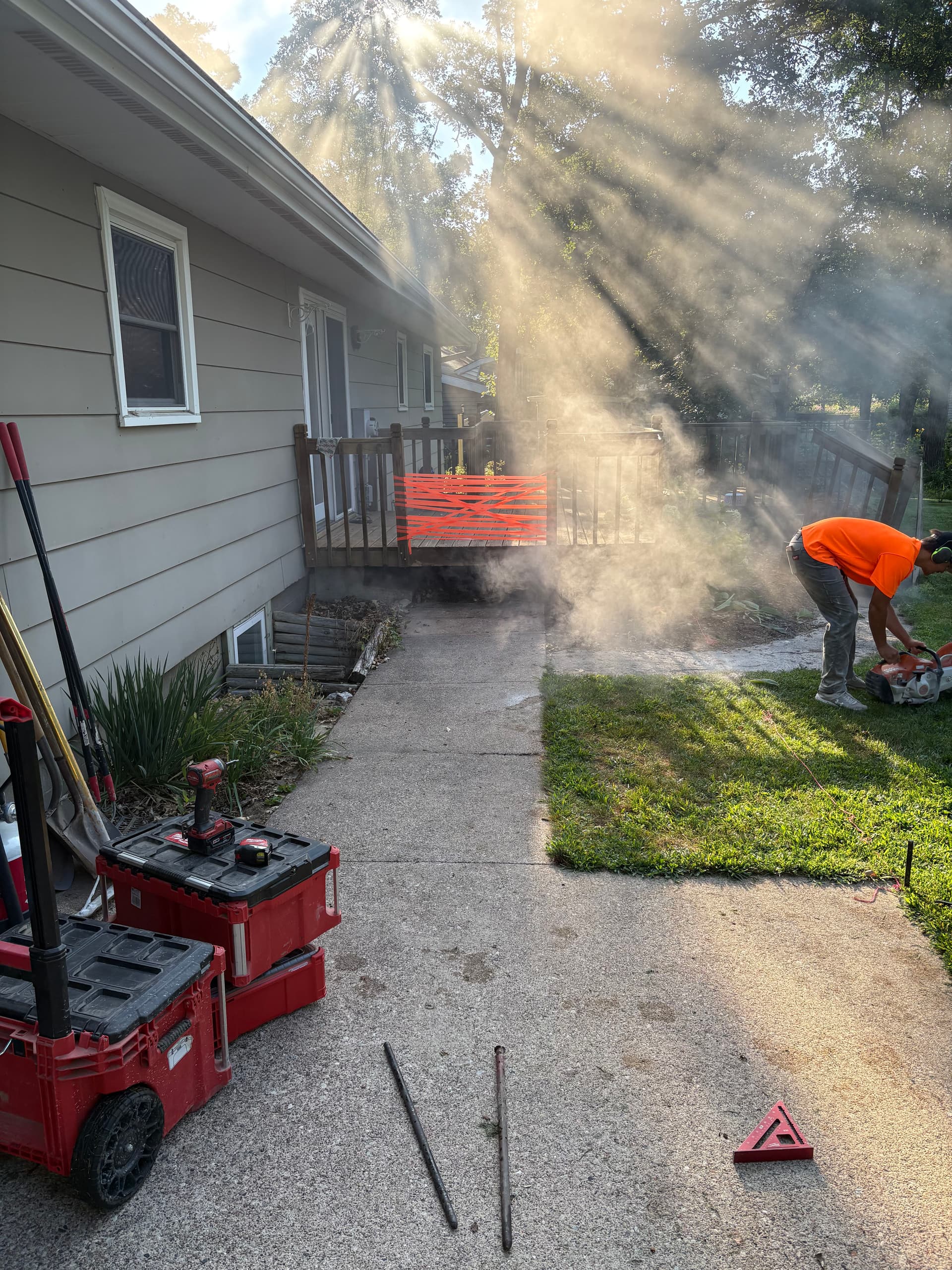 Gallery photos for Backyard Patio Extension and Concrete Window Well Replacement: Image #6