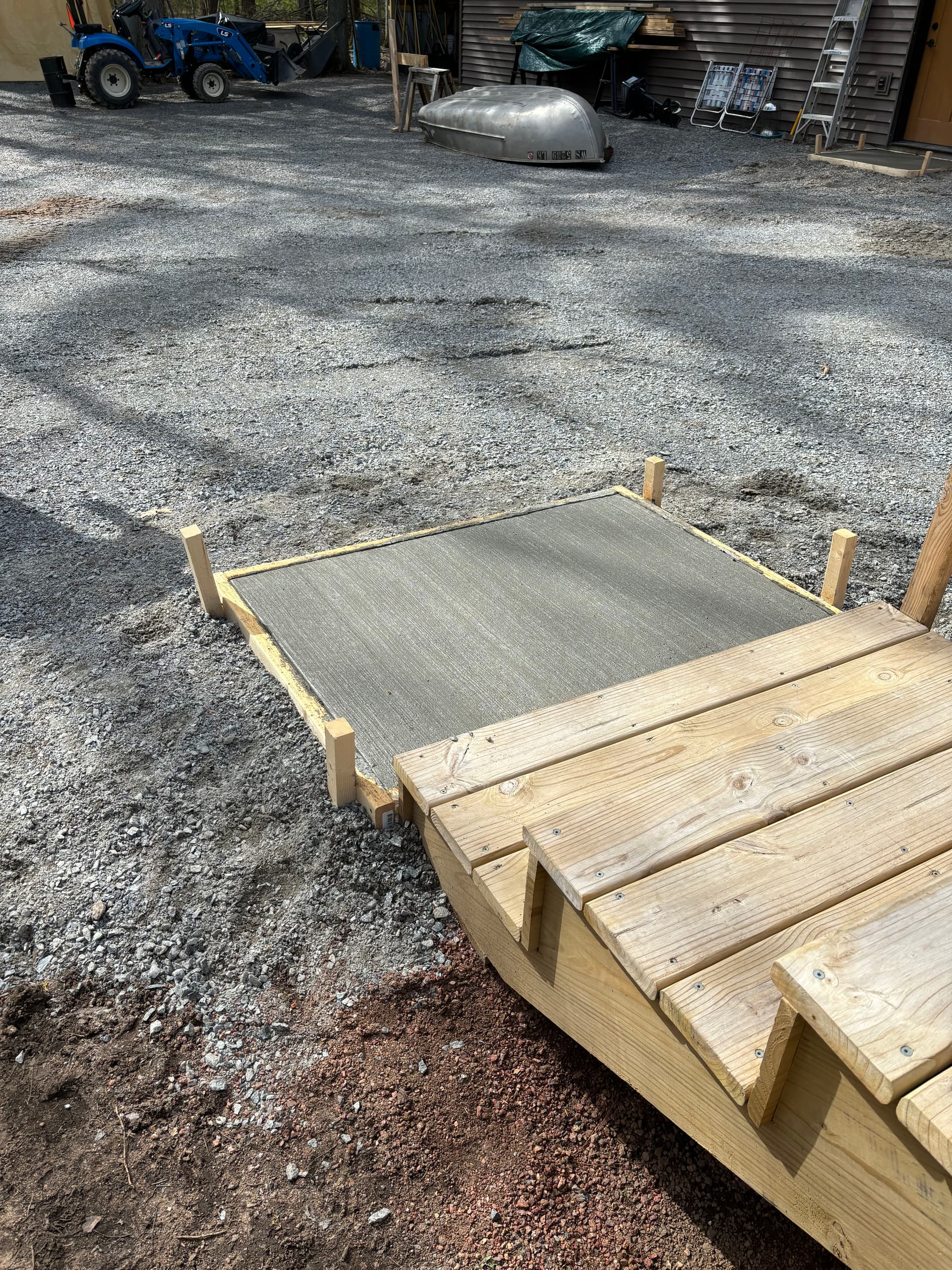 Gallery photos for Backyard Concrete Patio and Entrance Pads for a Repeat Customer: Image #1