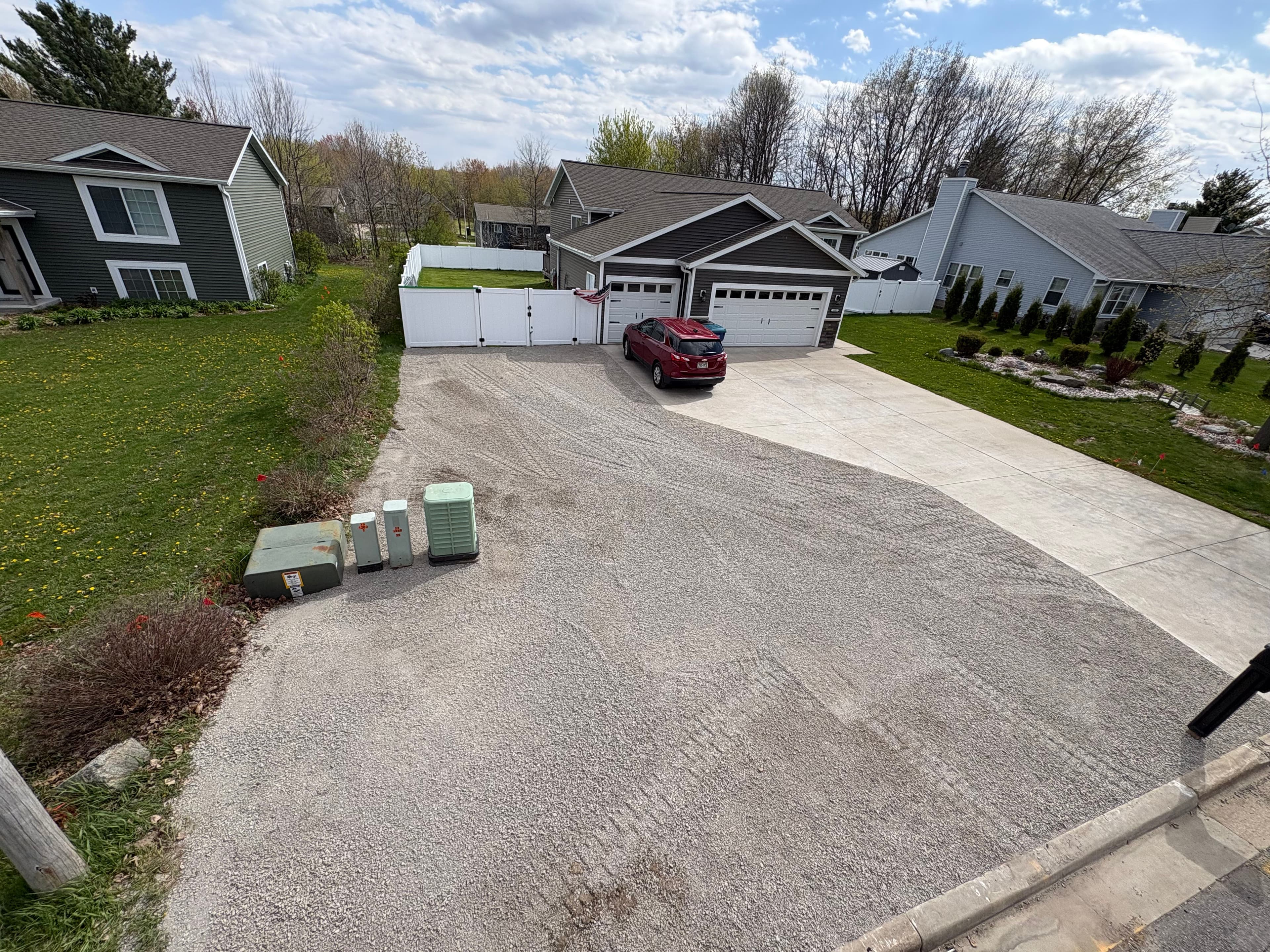 Project Lawn Turned Into Low-Maintenance Parking Area With Road Base image