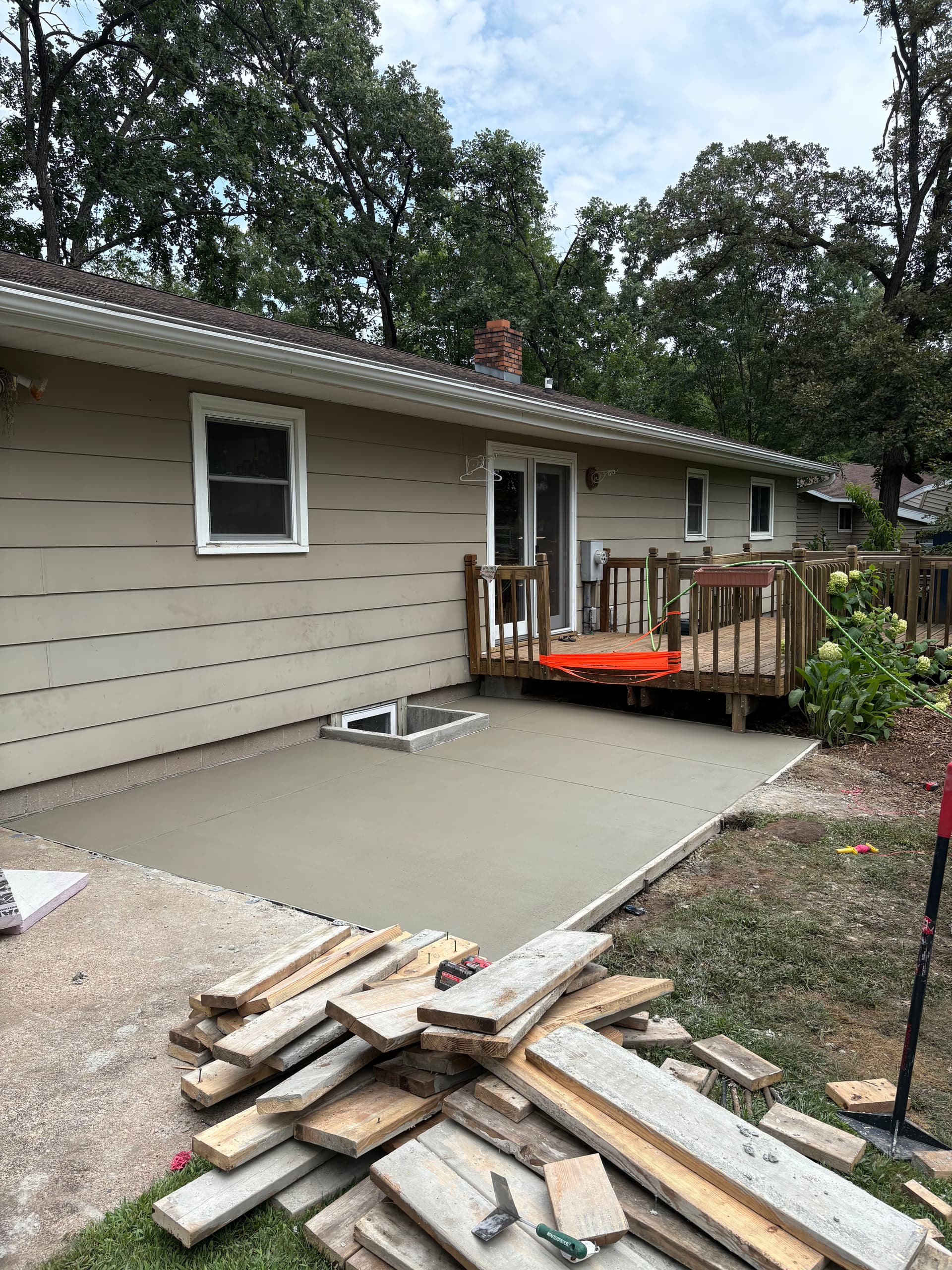 Gallery photos for Backyard Patio Extension and Concrete Window Well Replacement: Image #3