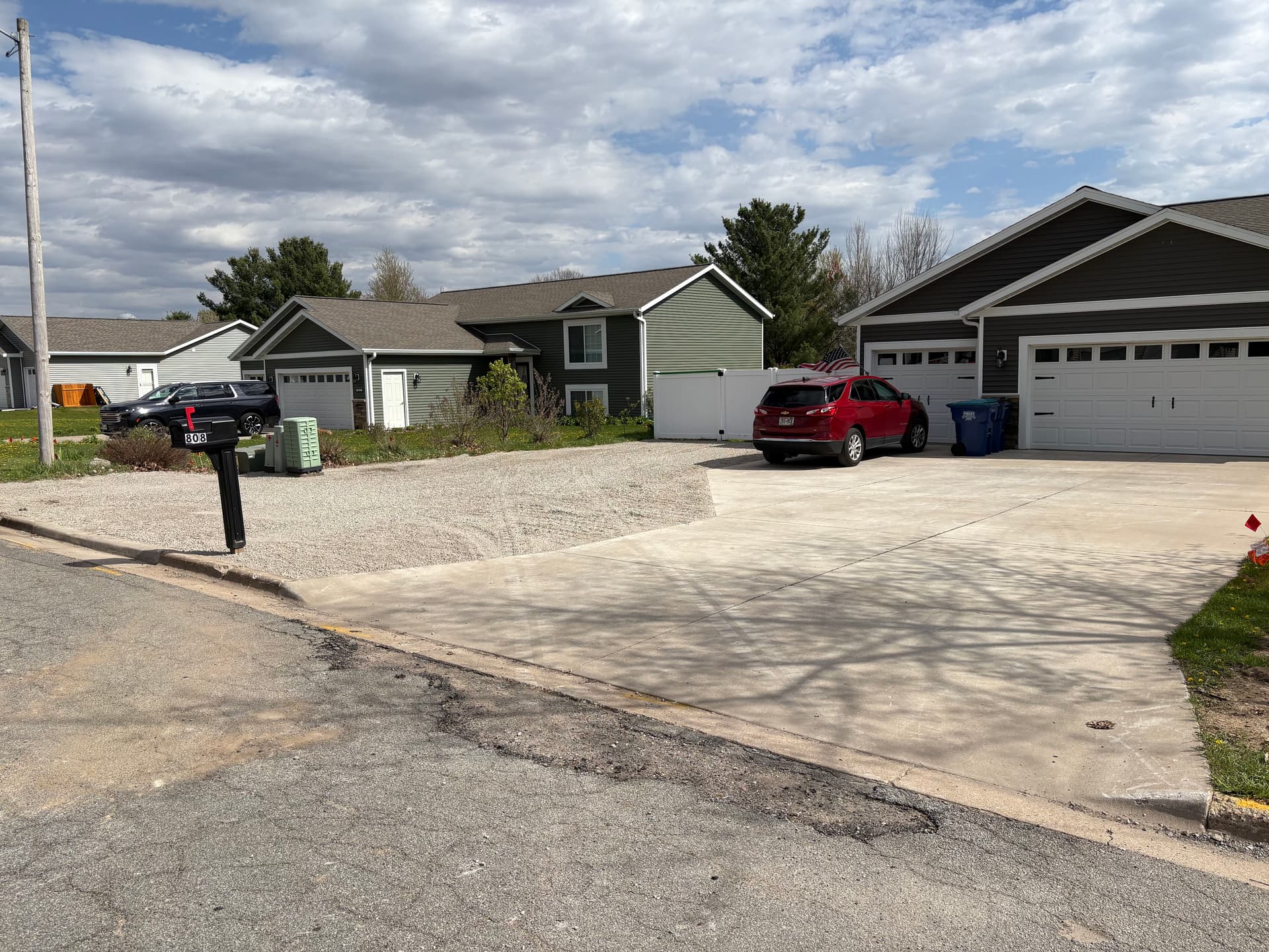 Gallery photos for Lawn Turned Into Low-Maintenance Parking Area With Road Base: Image #2