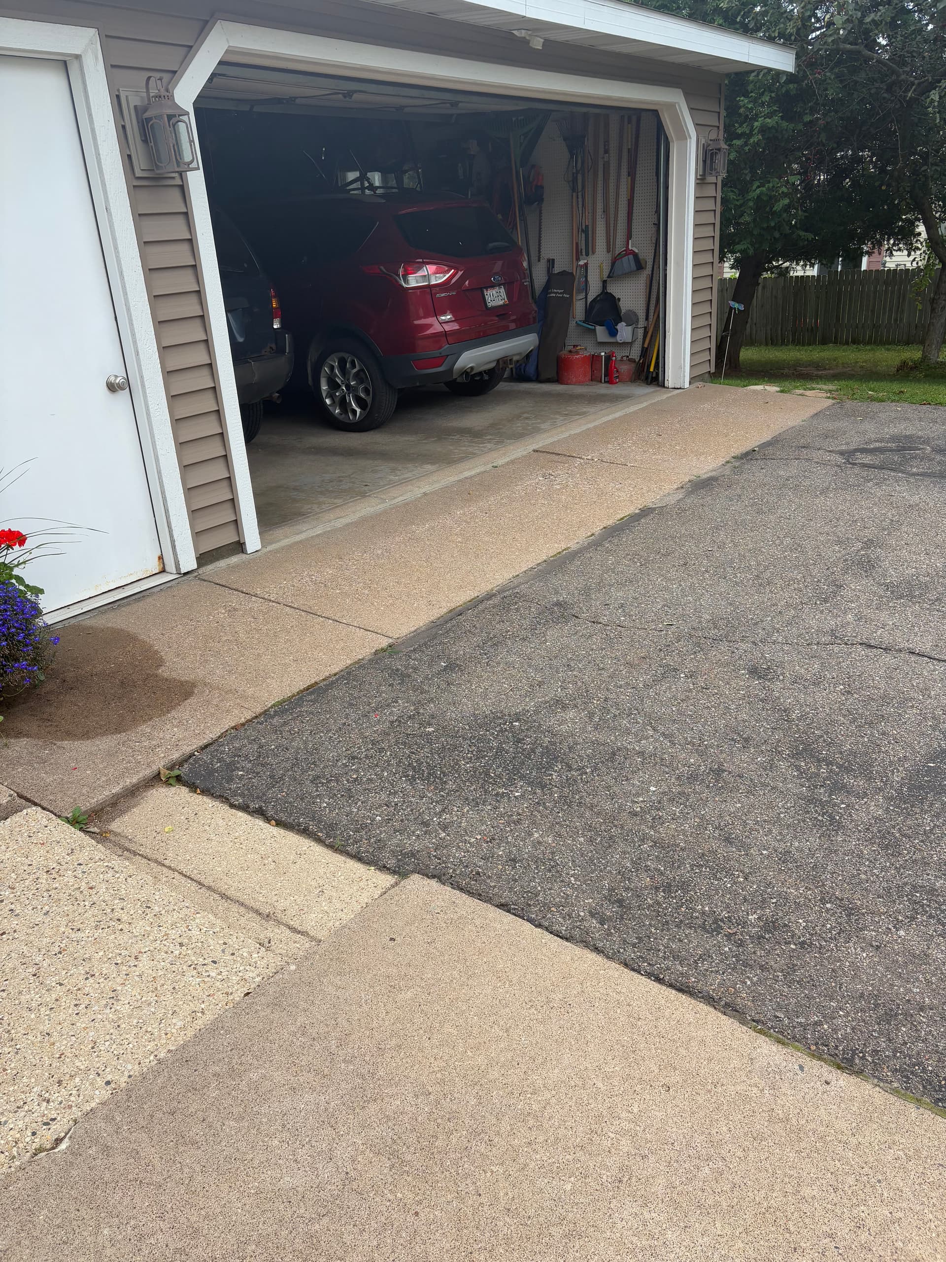 Gallery photos for Front Yard Overhaul with New Concrete and Block Flower Bed: Image #5