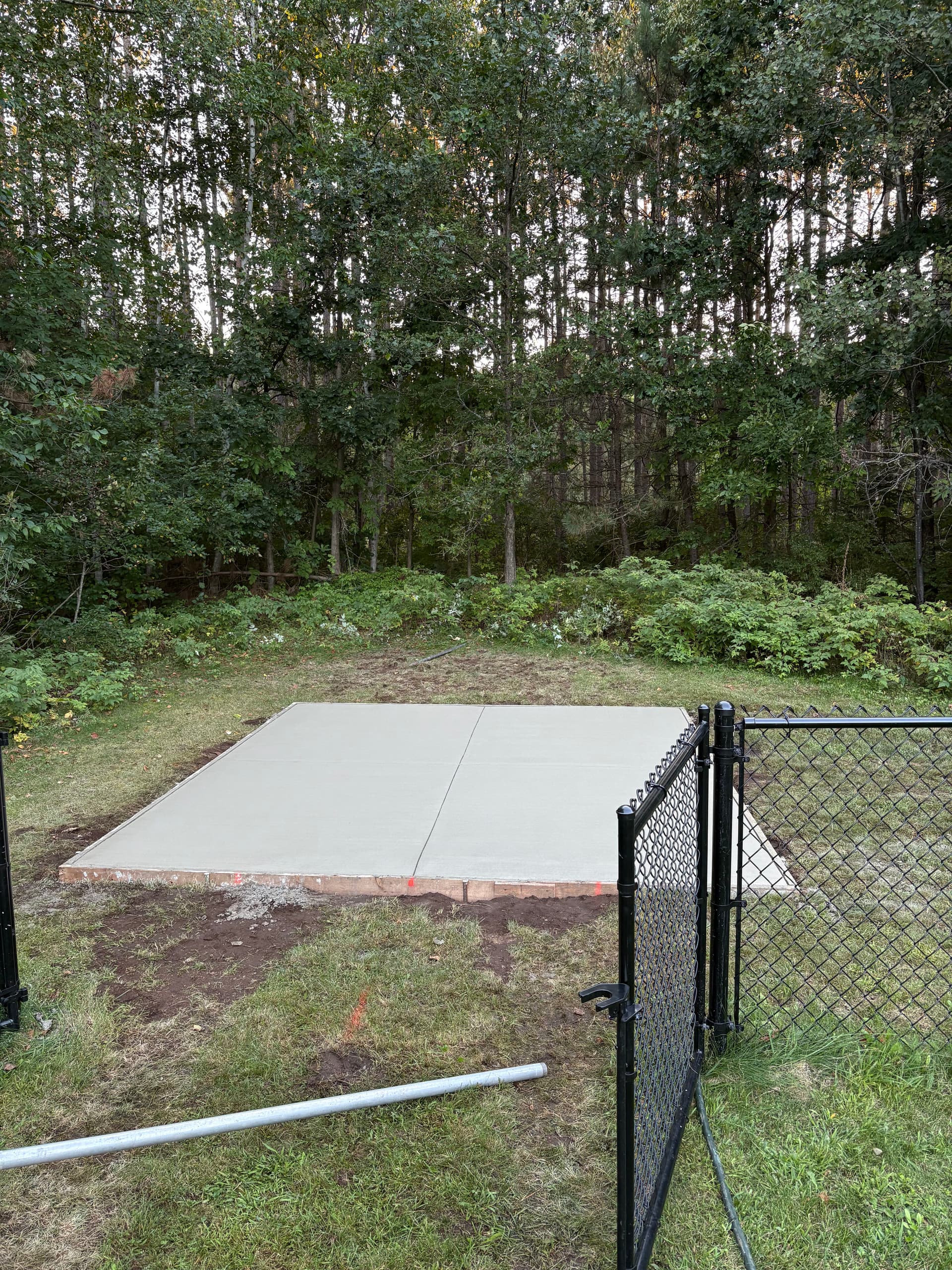 Gallery photos for Backyard Shed Pad Poured Flat and Ready to Build On: Image #3