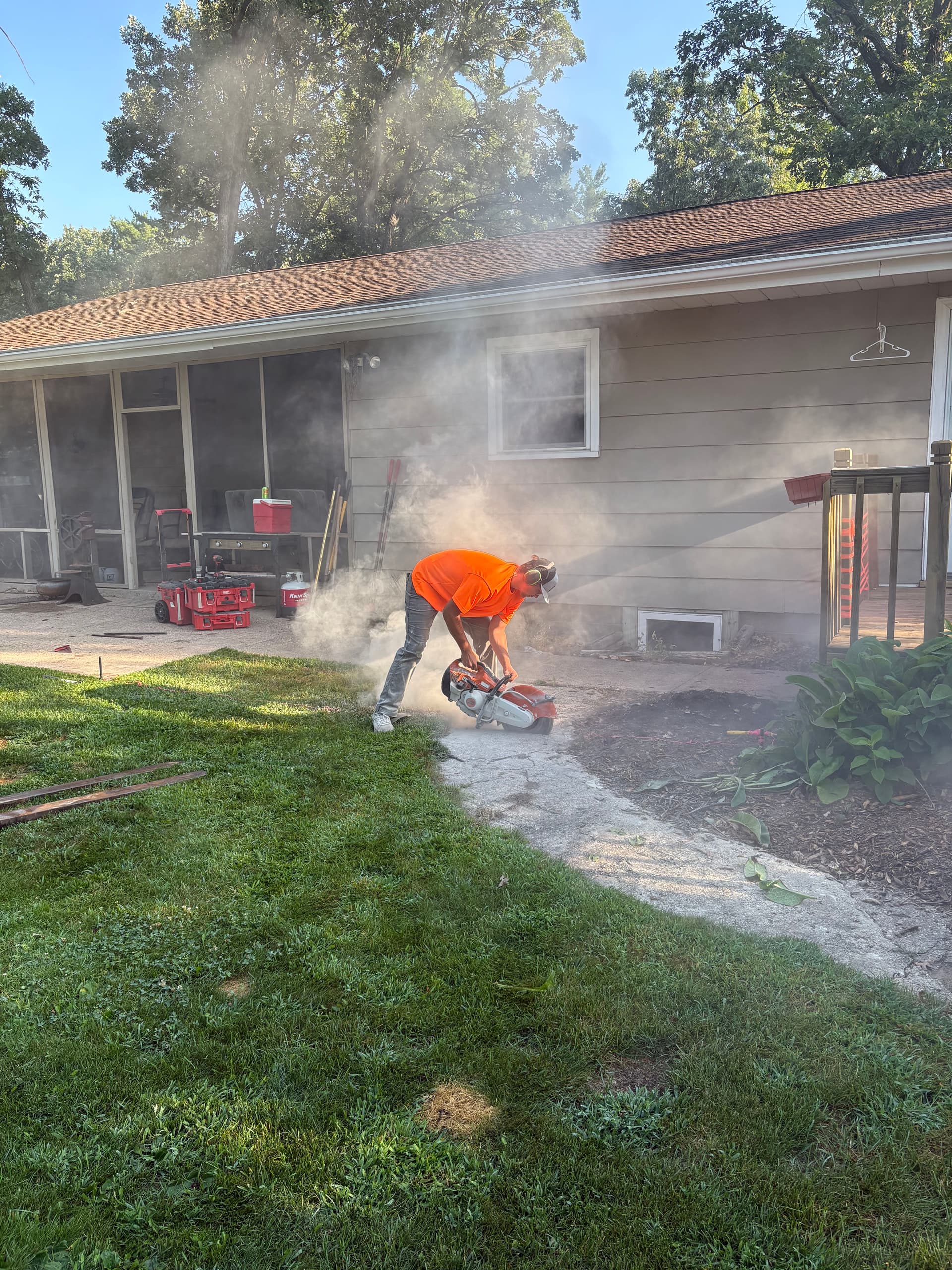 Gallery photos for Backyard Patio Extension and Concrete Window Well Replacement: Image #5