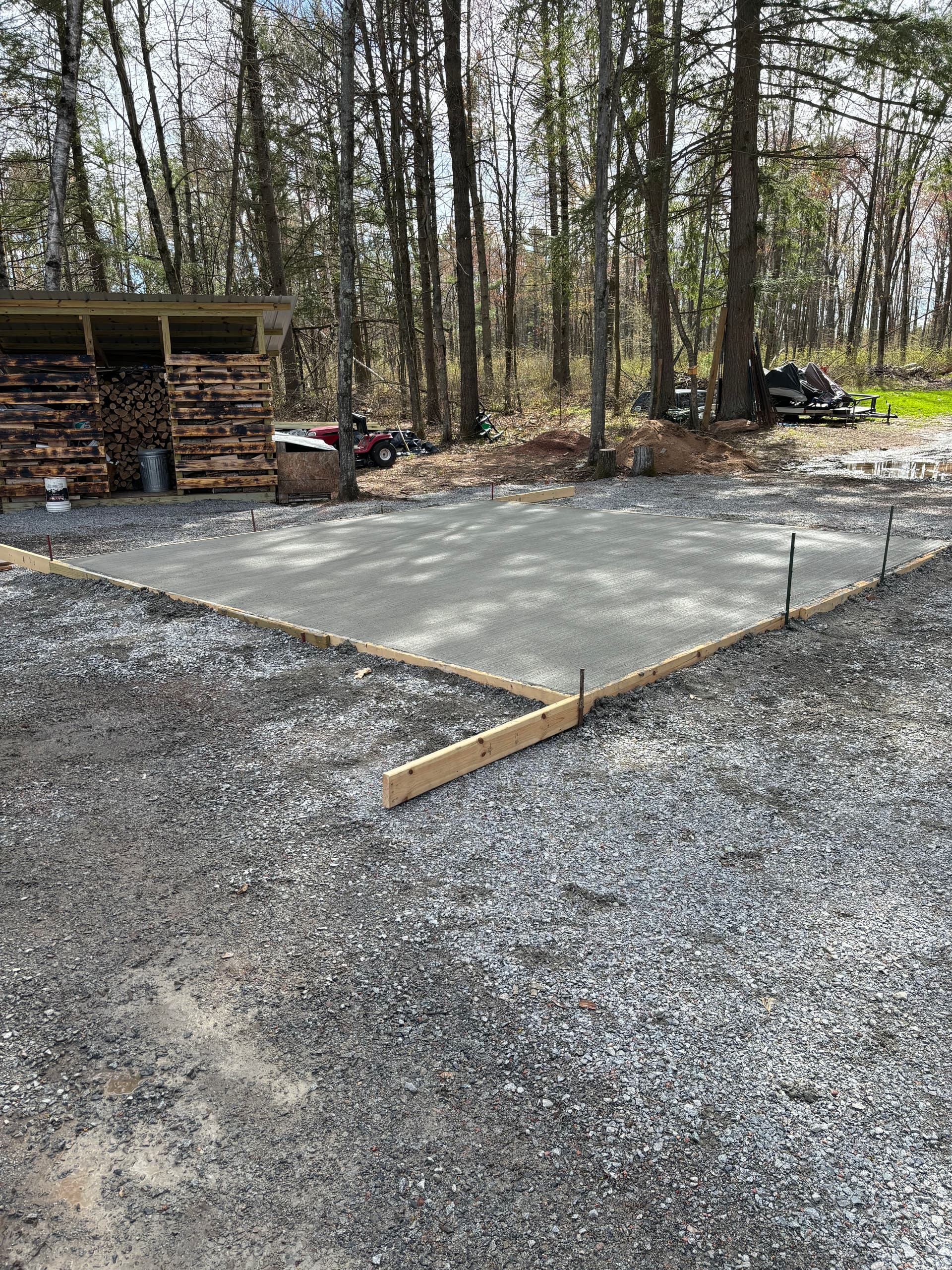 Backyard Concrete Patio and Entrance Pads for a Repeat Customer image