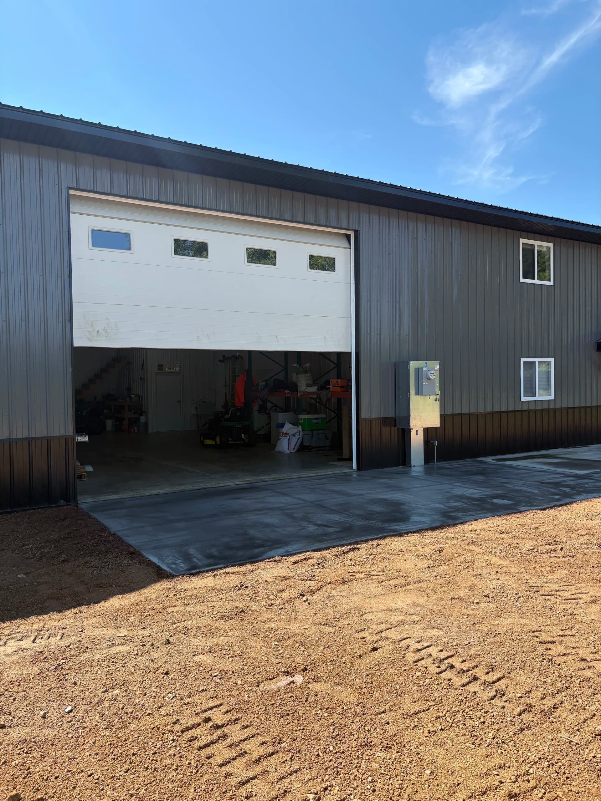 Gallery photos for Patio Extension, Garage Approach, and Slab Work at a Shop Property: Image #2