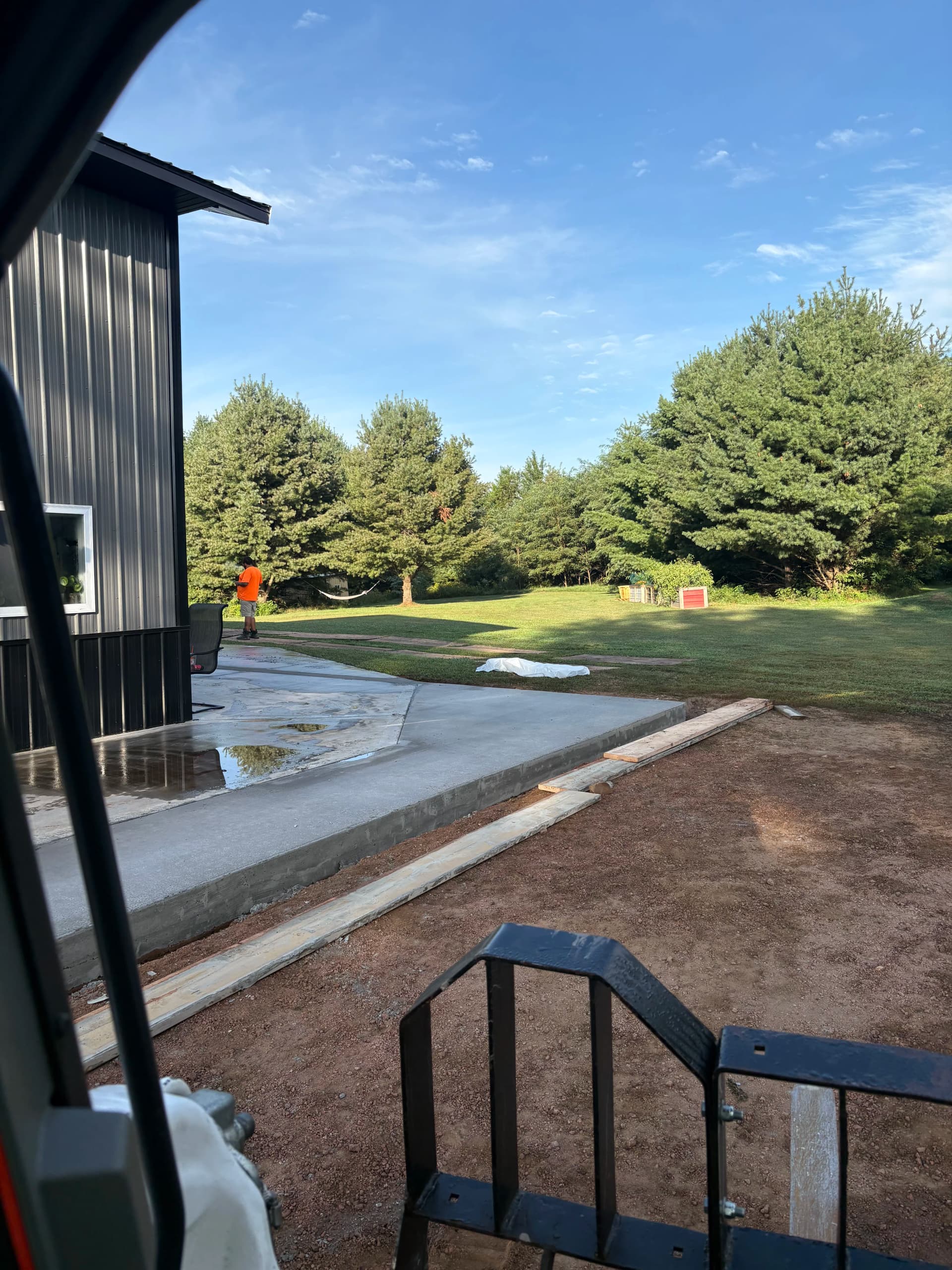 Gallery photos for Patio Extension, Garage Approach, and Slab Work at a Shop Property: Image #4