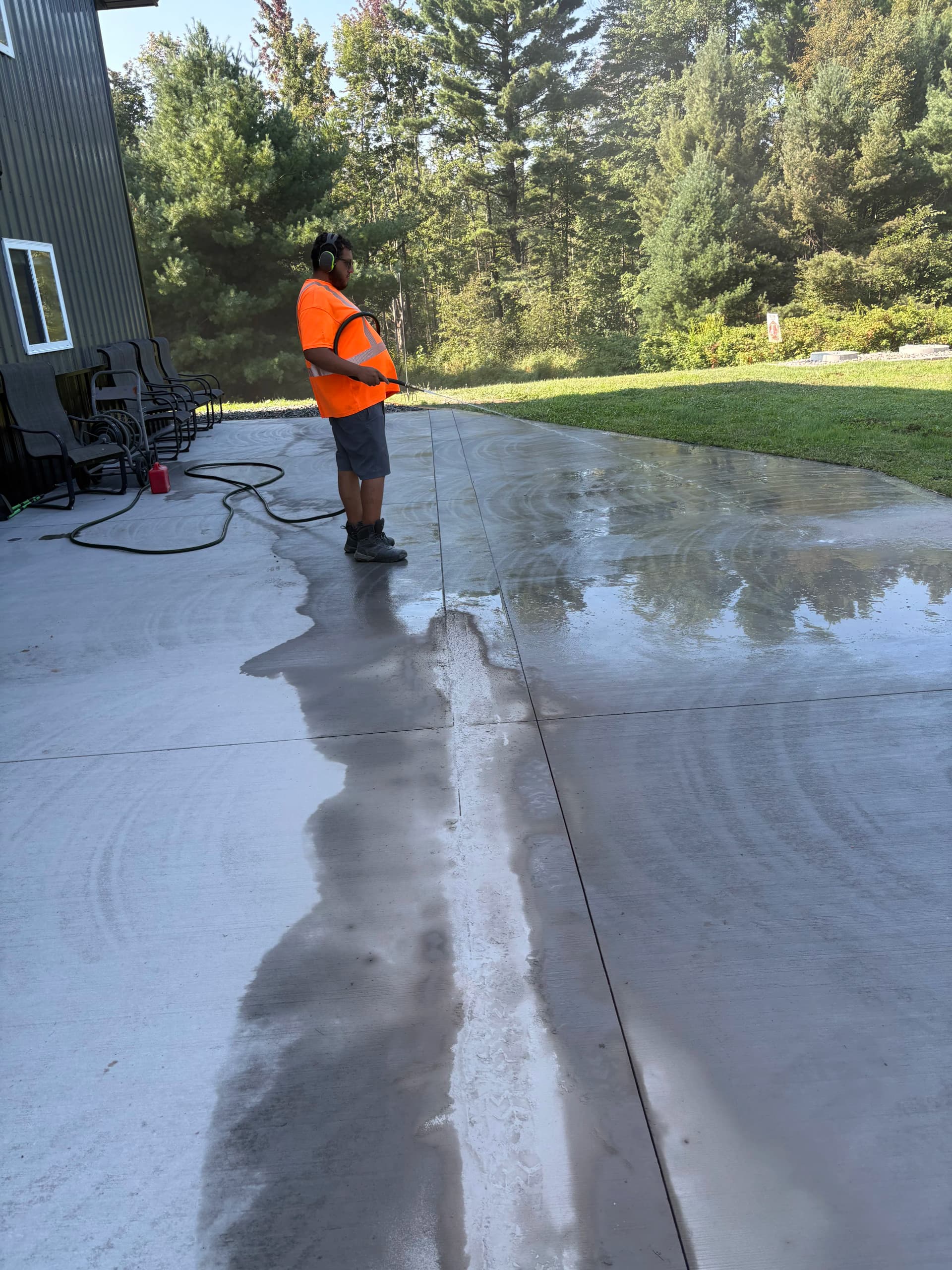 Gallery photos for Patio Extension, Garage Approach, and Slab Work at a Shop Property: Image #9