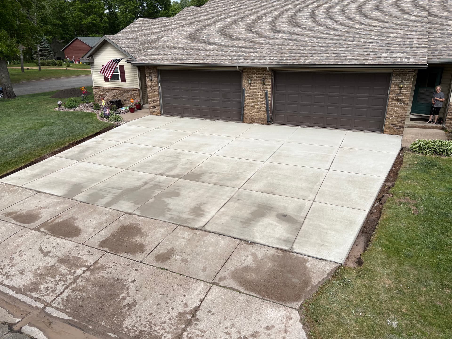 Full Driveway Replacement - Blacktop Out, Concrete In image