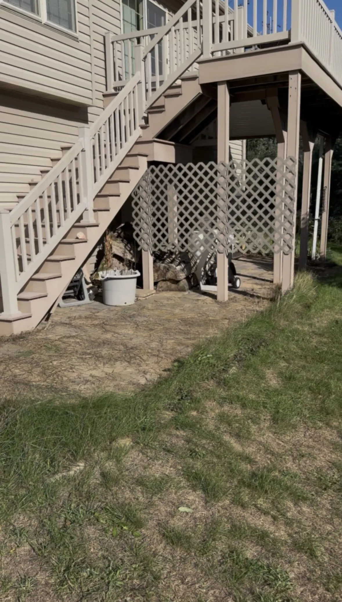 Gallery photos for Old Patio Pavers Gone - Sonoran Tan Colored Concrete Takes Over: Image #7
