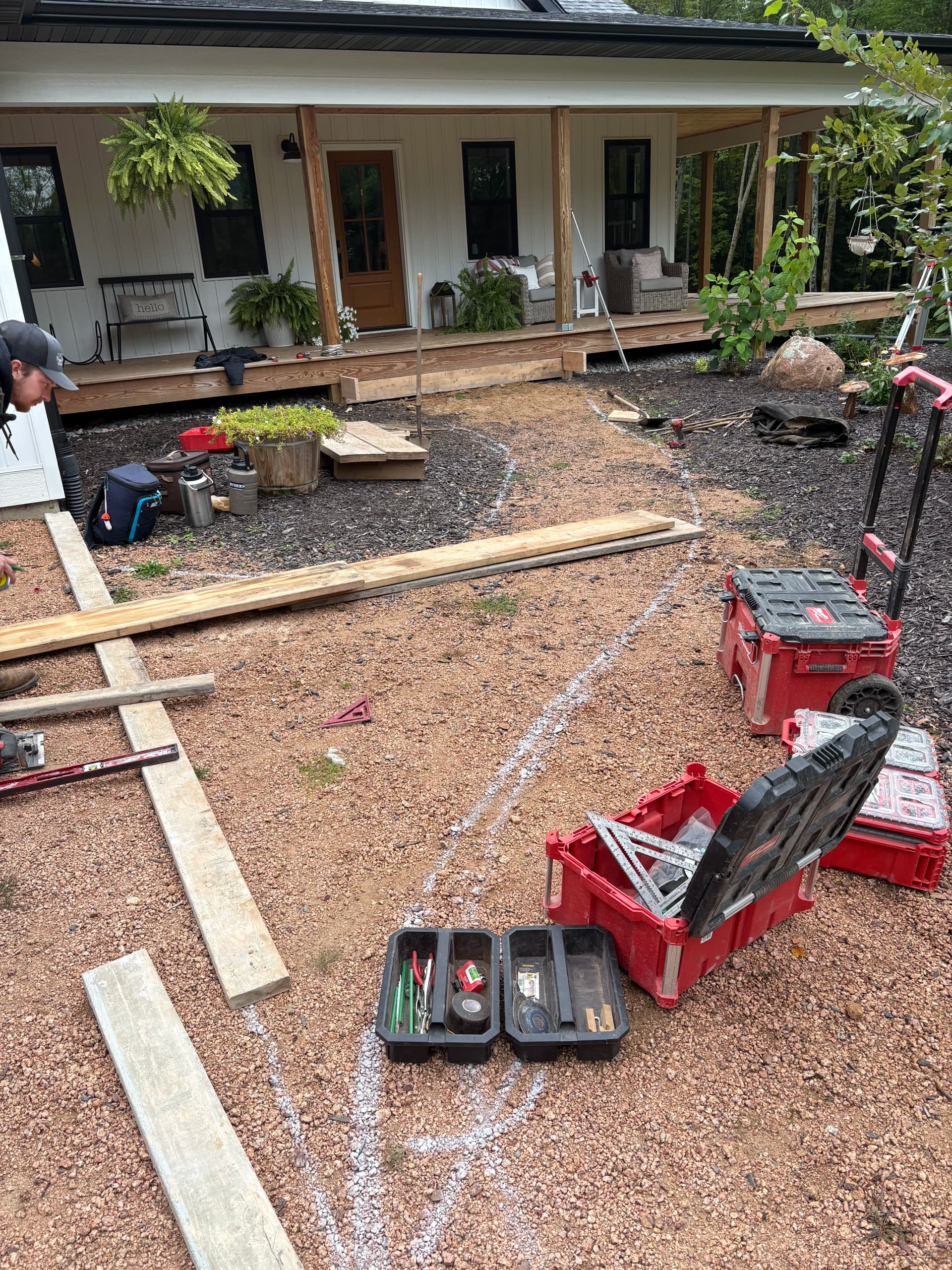 Gallery photos for New Front Step, Sidewalk, and Garage Approach Poured Clean: Image #9