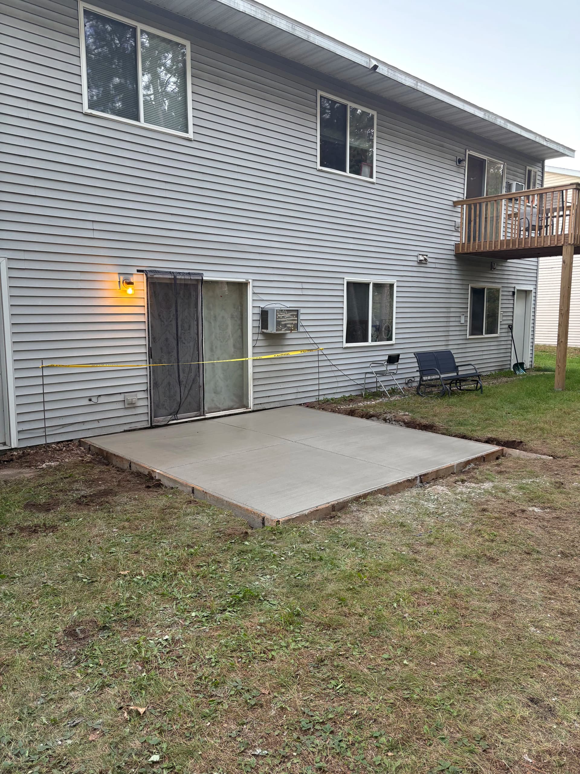 Gallery photos for New Concrete Patio Pads for Plover Apartment Units: Image #5
