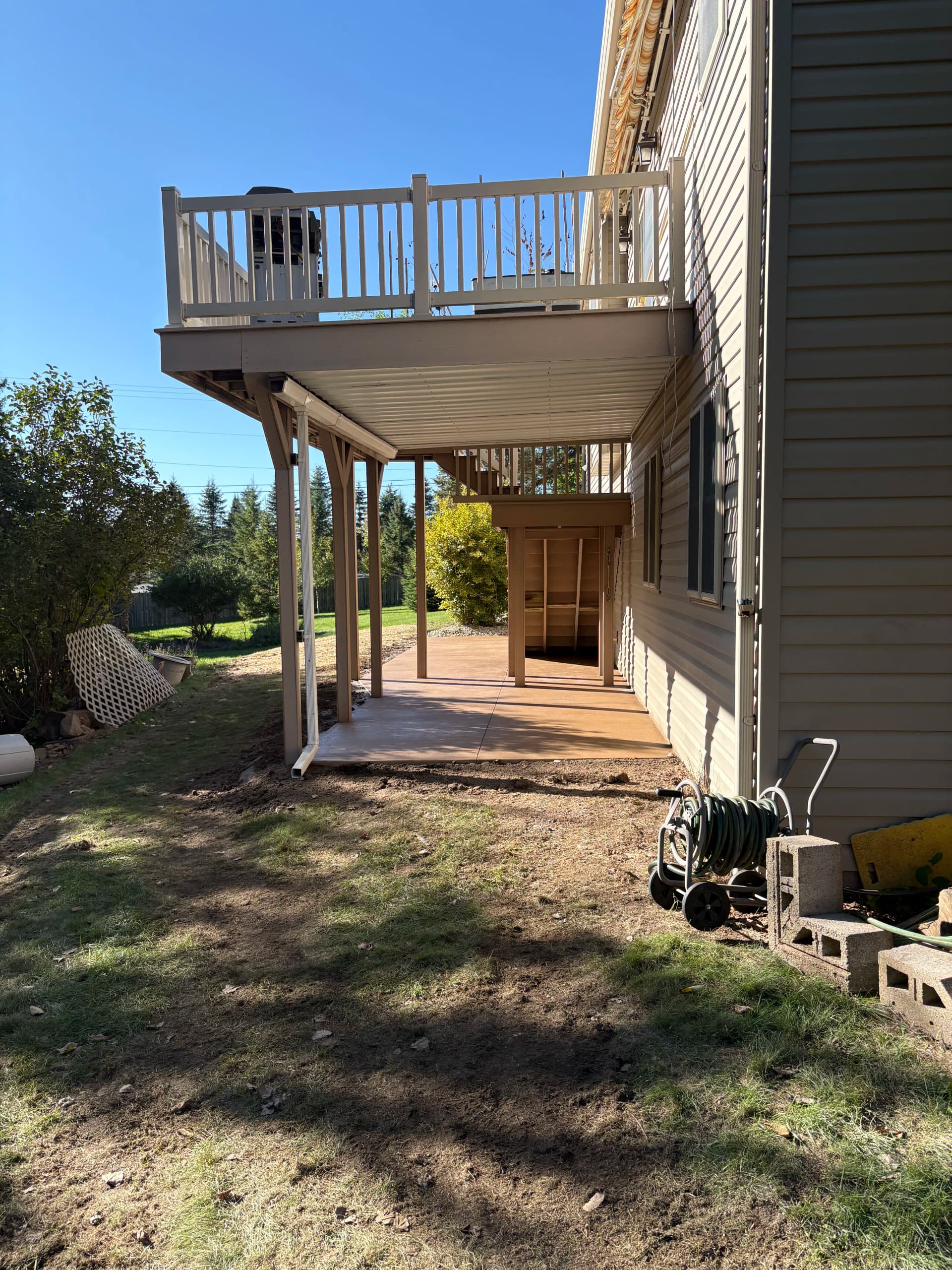 Gallery photos for Old Patio Pavers Gone - Sonoran Tan Colored Concrete Takes Over: Image #3
