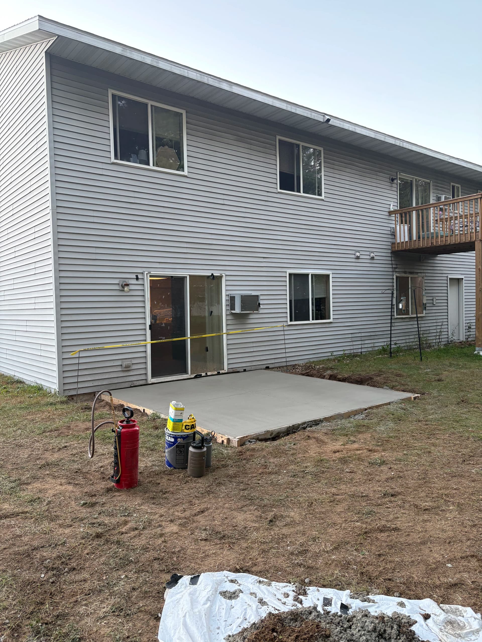 Gallery photos for New Concrete Patio Pads for Plover Apartment Units: Image #4