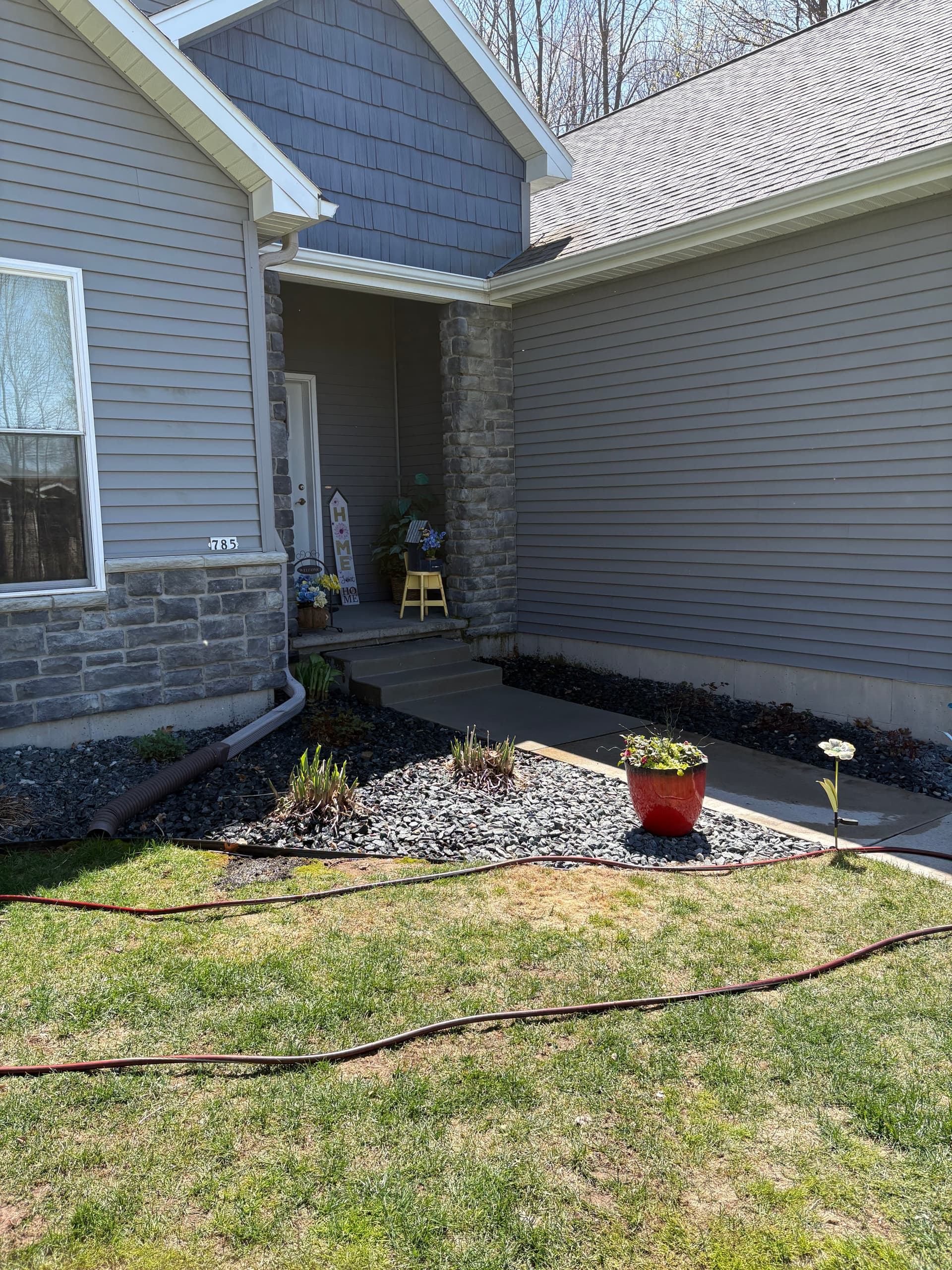 Gallery photos for New Concrete Steps, Slabs, and Lawn Sections at a Home Entry: Image #2