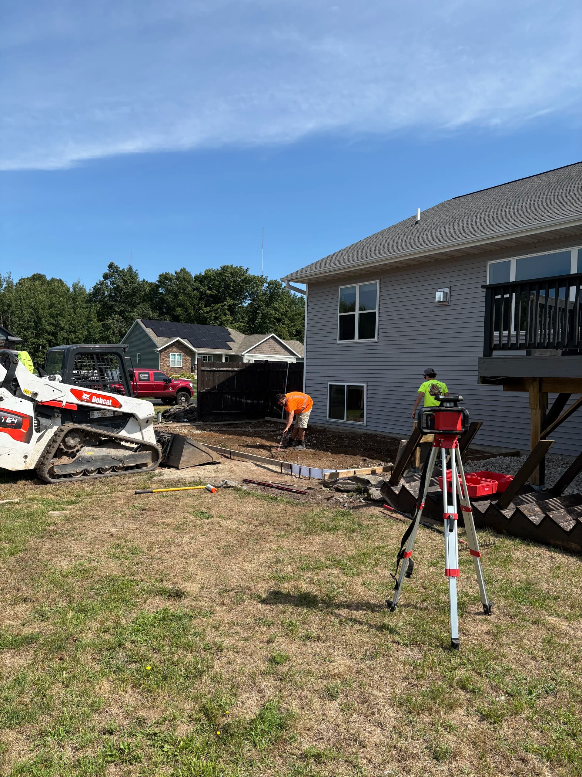Gallery photos for Front Walk Extension and Backyard Concrete Landing Off the Deck: Image #7
