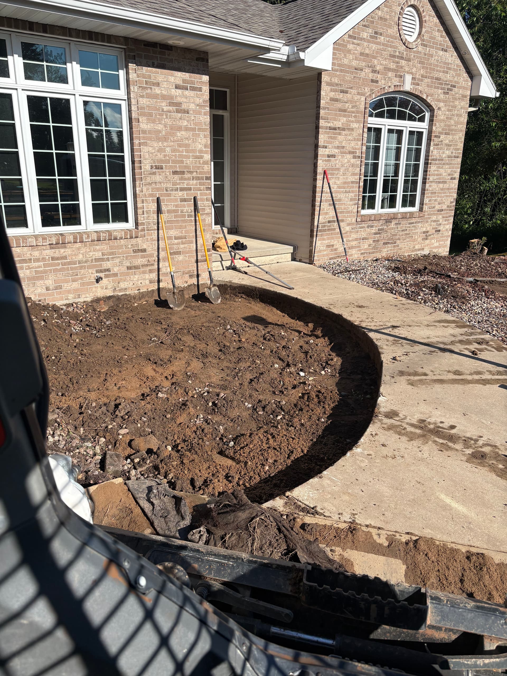 Gallery photos for Concrete Flatwork Solves a Garage Water Drainage Problem: Image #3