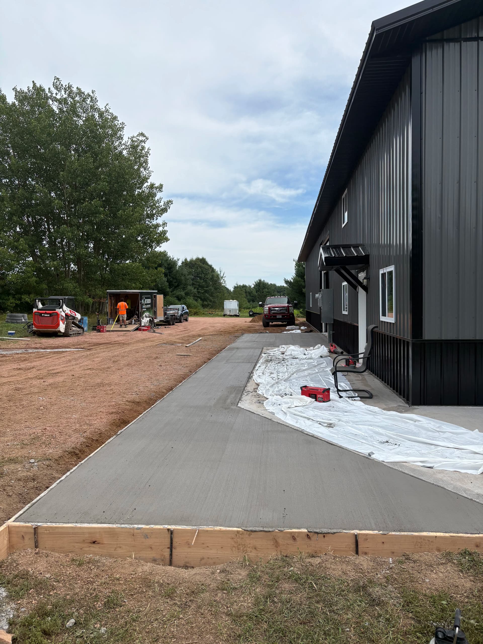 Gallery photos for Patio Extension, Garage Approach, and Slab Work at a Shop Property: Image #6